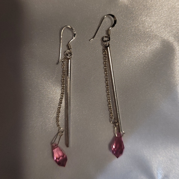 NWOT Silver Dangle Earrings - Picture 2 of 6